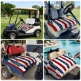thumbnail image 6 of Golf Cart Seat Covers for 2 Seater,Nautical Anchor Microfiber Cart Seat Towel Blanket,Red Navy Blue White Stripe Geometric Absorbent Breathable Non Slip Bench Seats Protector for Golf Course 51"x31", 6 of 9
