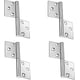 thumbnail image 1 of 4 Piezas Bisagras Plegables de Acero Inoxidable Bisagras para Muebles Bisagra de Acero Inoxidable Bisagra de Elevación de Acero Inoxidable Fuerte y Robusta para Herrajes para Muebles Armario Protector Puerta Cajón Plata oso de fresa Electrónica, 1 of 5