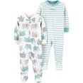 thumbnail image 1 of Pyjama en Coton pour Garçons (Lot de 2) (Éléphant/rayures/multi, 9 Mois), 1 of 1