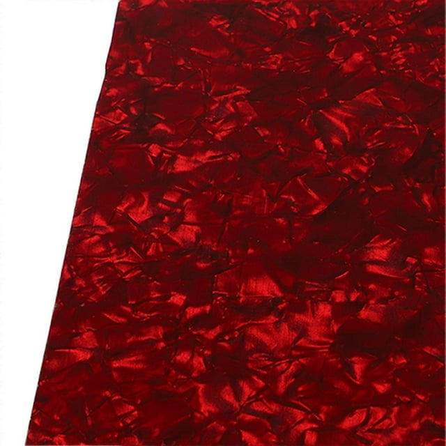 Portable Electric Guitar Pickguard PVC and Celluloid, Pearl Red Backplate