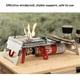 thumbnail image 2 of De Acero Inoxidable, Escritorio, Mesa Plegable Para Picnic, Estufa De Camping, Mesa Con Bolsa De Almacenamiento Para Camping, Mochilero, Montañismo Yuarrent OD004081-00, 2 of 7
