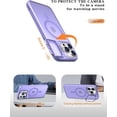 thumbnail image 6 of Phone Case Designed for iPhone 15 Pro Max Case Magnetic with Kickstand,Slim Shockproof Military protecive Buil-in Camera Ring Stand Cover Case for 15 Pro Max 6.7 inch(Purple), 6 of 6