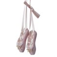 thumbnail image 2 of Kurt Adler Pink Glitter Hanging Ballet Shoes Christmas Ornament, 8", 2 of 2