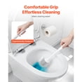 thumbnail image 6 of KFFKFF Toilet Cleaning Set, Includes Brush and Holder, Features Ergonomic PP Handle, Compact Bathroom Cleaning Tool, Ensures Thorough Cleaning and Drip-Resistance, Suitable for Bathrooms, RVs, 6 of 9