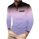 thumbnail image 1 of Blusa y camisa de manga larga con cuello vuelto para hombre, camisa deportiva de color liso con solapa y botones, blusa de poliéster de manga larga con solapa para hombre, 1 of 4