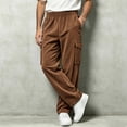 thumbnail image 4 of StSilkitty Baggy Pants for Men Elastic Waist Fishing Hiking Pants with Pockets Athletic Running Sweat Pants, 4 of 7
