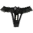 thumbnail image 1 of Braguitas de encaje de cintura baja para mujer - Ropa interior sexy lisa con silueta recta - Mezcla de poliéster, talla única, comodidad para todas las estaciones, 1 of 2