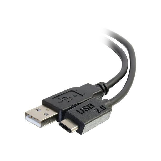 USB C USB A Câble vers - Câble USB C 2.0 vers USB - 480 Mbit/S - Noir - M/M - Câble USB - Câble USB-C à 24 Broches (M) vers USB (M) - USB 2.0 - 3 Pi - Moulé - Noir