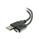 USB C USB A Câble vers - Câble USB C 2.0 vers USB - 480 Mbit/S - Noir - M/M - Câble USB - Câble USB-C à 24 Broches (M) vers USB (M) - USB 2.0 - 3 Pi - Moulé - Noir – image 1 sur 5