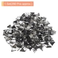 thumbnail image 3 of Uxcell 200g Stained Glass Mosaic Triangle 0.55'' Deep Gray Glass Mosaic Tiles Bulk for Craft Handmade Project, 3 of 7
