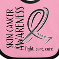 thumbnail image 4 of Inktastic Skin Cancer Awareness- Fight, care, cure Boys or Girls Baby Bib, 4 of 4