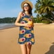 thumbnail image 3 of Disketp Burning Rugby Balls para Vestido sin Mangas para Mujeres, Vestidos de Verano para Mujeres, Casual y Holgado para la Playa, 3 of 7