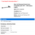 thumbnail image 2 of Rear Left Rearward Control Arm - Compatible with 1997 - 1998 Subaru Legacy, 2 of 2