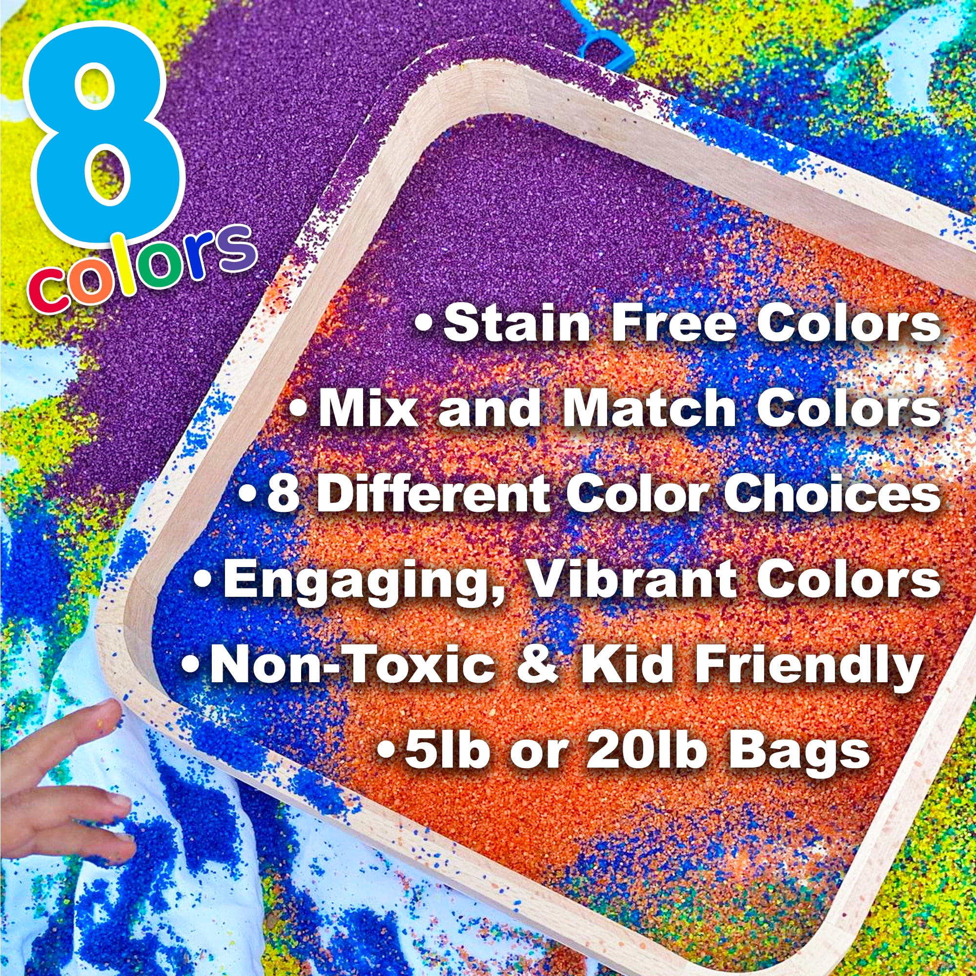 Classic Sand & Play Red Colored Play Sand, 20 lb. Bag, Natural and Non-Toxic