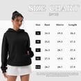 thumbnail image 3 of OQQ Women's Hooded Pullover Sweatshirt - Long Sleeve - Fashionable Fall/Winter Top with Front Pockets Design, 3 of 7