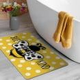 thumbnail image 6 of Bee Kind Spring Summer Decorative Front Door Mat, Yellow Polka Dot Doormat Indoor Outdoor Non-Slip Floor Entryway Rug, Bumble Bee Seasonal Home Kitchen Decoration 17x30 Inch, 6 of 6