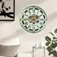 thumbnail image 6 of THE GEARS CLOCK Wall Clock with Real Moving Gears BE-LI_ 26 in Round White, 6 of 12