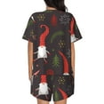thumbnail image 3 of Naloa Cute Christmas Gnomes Women's Short-Sleeved Pajama Set, Loungewear, Summer pajamas, Breathable Cozy - XX-Large, 3 of 9