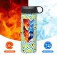 thumbnail image 6 of Honeii Avocado and Hearts Print 18 oz Insulated Water Bottle with Straw Lid, Stainless Steel Sports Water Bottles, Double Walled Vacuum, Leak Proof, 6 of 8