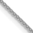 thumbnail image 1 of 14k White Gold 20 Inch 1.05mm Spiga Chain Necklace Pendant Charm Wheat, 1 of 9