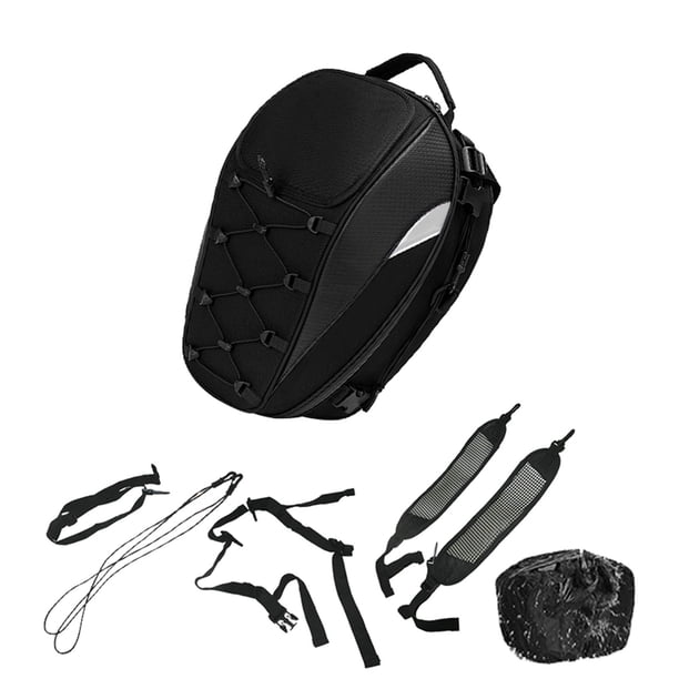 Mochila De Moto,Mochila para montar en motocicleta,bolsa para casco,impermeable,Soporte para mochila de motocicleta para acampar al aire libre,Bolsa multifunción para casco de moto de gran