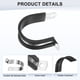 thumbnail image 2 of Uxcell 6 Pack Abrazaderas de Cable 32 mm Acero Inoxidable 304 Goma Forma R para Tubo, 2 of 7