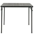 Mainstays 34 In Square Folding Table In Black