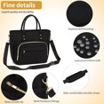 thumbnail image 4 of Loncheras para Mujer y Hombre, Bolsa de Almuerzo Térmica de Gran Capacidad, Impermeable y a Prueba de Fugas, Reutilizable con Correa, para Oficina y Picnics (Negro), 4 of 4