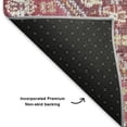thumbnail image 5 of Addison Rugs Mayfield Premium Machine Washable Transitional Aztec Merlot Rectangle Rug, 1'8" x 2'6", 5 of 6