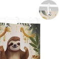 thumbnail image 5 of Coolnut Shower Curtain Cute Sloth Bathroom Decor Watercolor Shower Curtain Sets Fabric Cloth Bathroom Curtains with Hooks 60x72 Inch, 5 of 6