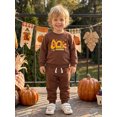 thumbnail image 4 of Cjfdfy Toddler Baby Boy Thanksgiving Outfit Turkey Truck Embroidered Long Sleeve Sweatshirt With Elastic Waist Joggers Cute Little Turkey Clothes My First Thanksgiving Fall Winter Outfit, 4 of 9