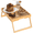 Brown, variant on 2 Pack Bed Tray Table with Foldable Legs, Bamboo Breakfast Tray for Sofa, Beds, Eating, Working, TV Table, Food, Dinner, Computer Trays, Laptop Desk Snack Folding Trays in Bed, Brown