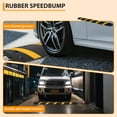 thumbnail image 5 of Yeshouse 1 Pack Heavy Duty Rubber Speed Bumps for Road, 84" 2-Channel Modular Driveway Humps with 6 Bolt Spikes & 2 End Cups for Asphalt/Concrete/Driveway/Gravel, 25,000LB Capacity, 5 of 8