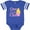 Football Blue and White, variant on Inktastic One Cute Chick Girls Baby Bodysuit