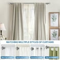 thumbnail image 6 of Urbanest Pila Manhattan 1" 5/8" Double Drapery Curtain Window Rod Set - 48" to 84", Brushed Steel, 6 of 6