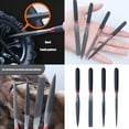 thumbnail image 2 of 4Pcs Professional Portable File Tools Set Featuring Round Flat Half Round Triangle Shape Metal Wood Carving Tools, 2 of 8