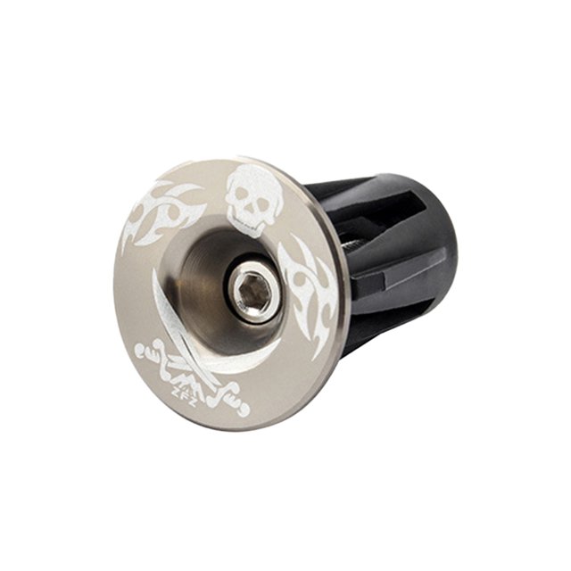 1 Paire de Capuchons de Guidon Composant Robuste Alliage d'Aluminium Alliage d'Aluminium Guidon Vélo Raccord Poignée Bouchon Pièces Vélo Pièce Remplacement pour Remplacer Argent