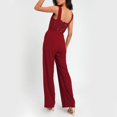 thumbnail image 5 of Rrunsv Women's Dressy Jumpsuits Jumpsuit for Women Spring Summer Casual Loose Bib Overalls Pants Rompers Jumpsuits Red,S, 5 of 5