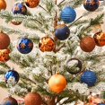 thumbnail image 3 of Bola de árbol de Navidad de 30 piezas, adornos pintados de plástico galvanizado, decoración de forma especial para el hogar, decoración de fiesta de Navidad, 2024, 3 of 4