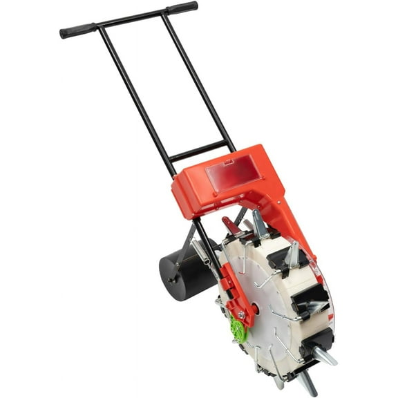 Precision Garden Seeder Row Planter, 10 Mouths Garden Push Seeder Planter, Sowing for Planting Corn Cotton Soybean Peanut, Adjustable Design