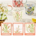 thumbnail image 3 of Taza de café y té, Taza de zumo, cristal borosilicato con estampado de flores, Resistente al calor y al frío, Regalo para cumpleaños Navidad, 3 of 4