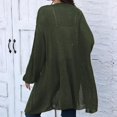 thumbnail image 5 of XuJwPNcy Women's Long Sweaters Cardigan Open Front Long Sleeve Plus Size Knit Cardigans Trendy Solid Fall Coat, 5 of 7