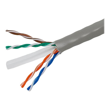UPC: 0844660081043 | Monoprice – Bulk cable – 1000 ft – UTP – CAT 6 – riser  stranded – gray
