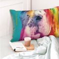 thumbnail image 4 of Fuzoiu Watercolor White Horse Print Pillow Case with Hidden Zipper,Pillow Covers,Soft and Comfortable Pillowcase-20"x30", 4 of 6