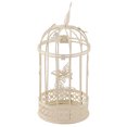 thumbnail image 4 of Candelabro ahuecado con forma de jaula BRILLAR con decoración de pájaros color blanco, 4 of 10