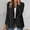 Black, variant on BODOAO Women's Casual Business Blazer Notched Lapel One Button Open Front Long Sleeve Blazers Office Work Suit Jackets Autumn and Winter Long Sleeved Solid Color Cardigan Small Suit Jacket Beige S