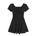 thumbnail image 5 of gdxvjhbj Robe d'Anniversaire pour Bébé Robe pour Tout-Petit Fille Imprimé à Volants Manches Longues Robe Décontractée 4T 5T (Noir, 4-5 Ans), 5 of 5