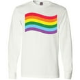 thumbnail image 3 of Inktastic Pride Flag in Grunge Long Sleeve T-Shirt, 3 of 5