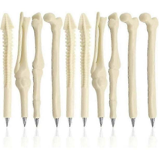 Novelty Bone Shape Ballpoint Pens Finger Skull Bone Pen For Nurse Doctor Stationery