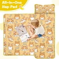 thumbnail image 4 of Corgi Dog and Footprints Toddler Nap Mats for Kids Preschool,Sleeping Mat Bag or Kids,Toddler Sleeping Bag,Toddler Nap Mat or Daycare, 4 of 6